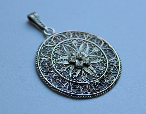 Anhänger filigran silber - silber, 800