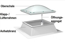 Lichtkuppel 60 x 60 cm -