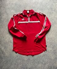 Vintage Adidas Fußball Shirt 90er Fußball Trikot Trikot Rot Größe XL Langarm