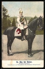 Kaiser Wilhelm II. als Garde-du-Corps-Kommandeur, Ansichtskarte 