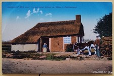 Ak Voßbarg Ostfriesland Jantjemoy (Jantje Wilms Brinkmann vor ihrem Haus um 1900