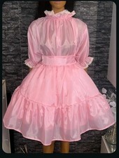 ADULT Nylon Kleid Baby Dienstmädchen kleid Maid zofenkleid