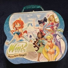 Winx Club Magical Fairy Game Koffer 2005 Rainbow Mattel ✅ Spiel Metall Karten