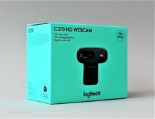 Logitech C270 HD-Webcam 1280 x 720 Pixel Standfuß, Klemm-Halterung NEU
