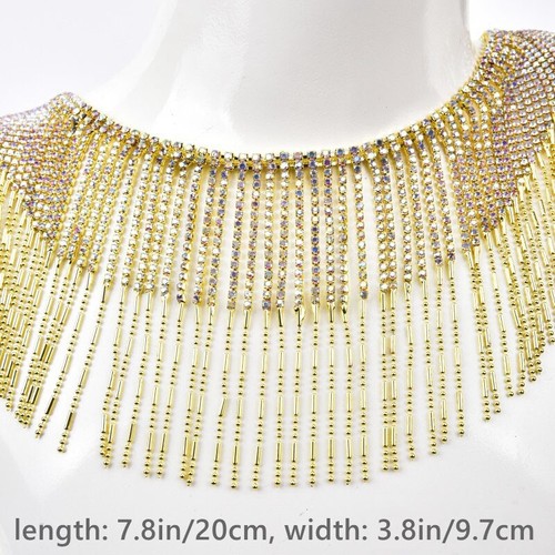 Strass perlenkette quasten - perlenkette,