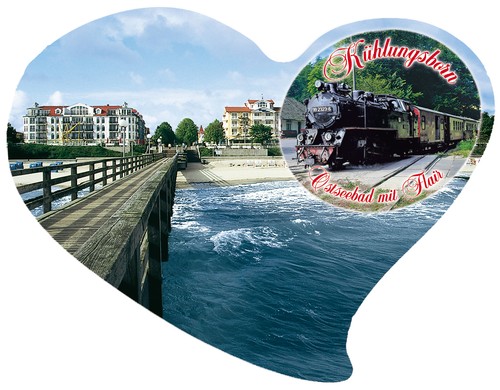 Kühlungsborn magnet herzform - kühlungsborn,