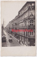 AK Dresden, Johann-Georgen-Allee - Ecke Johannesstr. 12, Straßenbahn*, um 1936!
