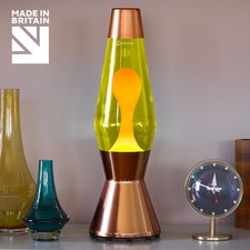 MATHMOS Astro Lavalampe Kupfer - Gelb mit Orange Lava - PROMOARTIKEL