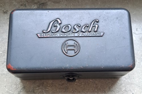 Vintage bosch metal bulb box - metal,