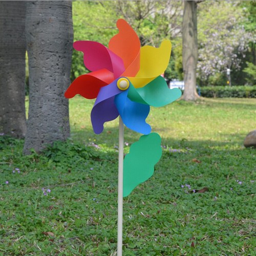 56cm regenbogen party windrad - party,