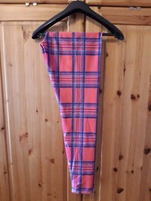 Black Milk Tartan Doll Leggings, pink, Schottenmuster, XL
