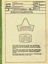 WMW Modul ZFWZ 250x2,5 Zahnradfräsmaschine Bedienungsanleitung Betriebsanleitung