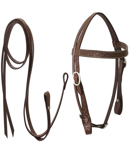 Westernzaum aus leder mit - aus,