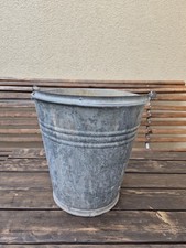 Eimer Zinkeimer Zink 10 Liter Pflanzgefäß Garten Deko DDR