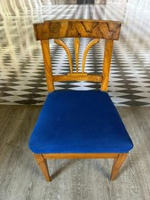 ANTIKER BIEDERMEIER STUHL NUSSBAUM ERSTE HÄLFTE 19 TES JHDT