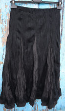 Schwarzer Midi Damenrock