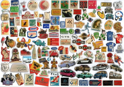 Pin konvolut 127 pins auto - pins,