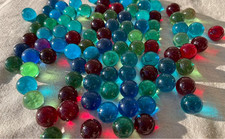 100 Glasmurmeln bunt • Glas