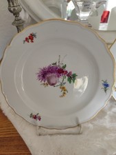 Meissner Porzellan Teller Dekor Blumenmalerei