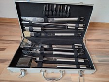 Grillmeister Grill-Set Grillbesteck 18tlg. im Aluminiumkoffer 