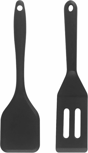 Pfannenwender silikon schwarz - pfannenwender,