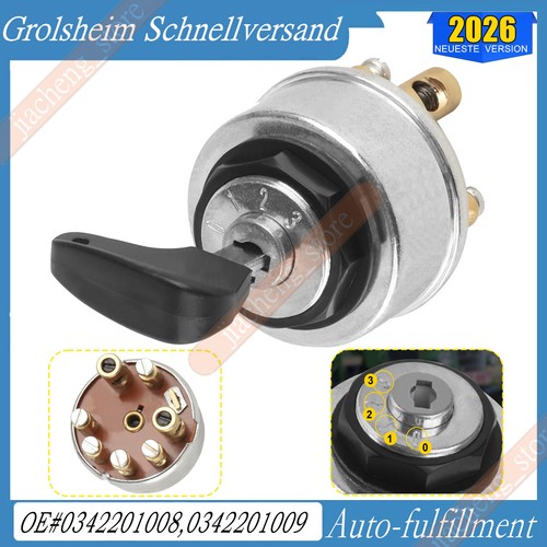 Zündschloß 0123 für traktor - zündschloß,