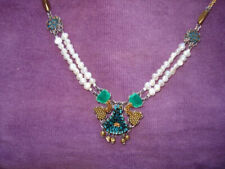 Ayala bar Collier Design Modeschmuck goldfarbene Kette verstellbar Green Elegant