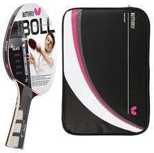 1x Timo Boll Black 85030 Tischtennisschläger + Tischtennishülle Drive Case II