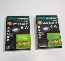 2 DENNERLE NANO Style LED M 6W Aquarium Leuchte