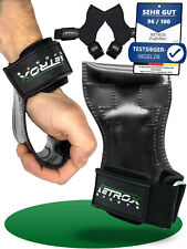 Profi Zughilfen Handschuhe Grips Haken Fitness Kraftsport Krafttraining Männer