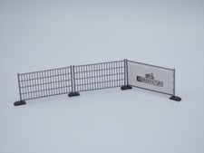 H0 - Bauzaun - Silber - 10