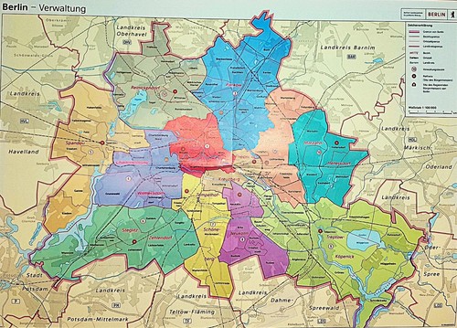 Stadtplan berlin bezirke - stadtplan,