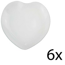 6er Set Schale Herzform Glas 