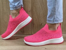 Damen Slip On Sneakers Glitzer