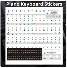 Klavier Tastatur Aufkleber 88