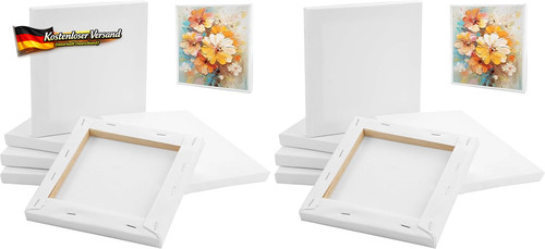 Leinwand 15x15cm baumwolle - leinwand,