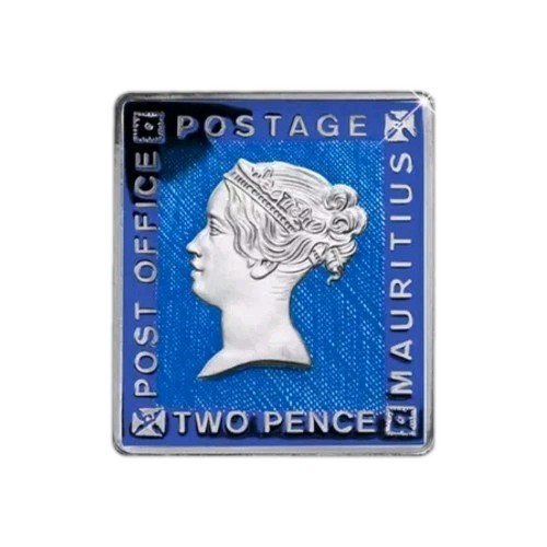 Silber barren briefmarke blaue - briefmarke,