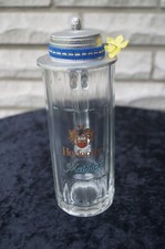 Neues,unbenutztes Herforder Pils Maibock Glas mit Zinndeckel,0,4 Liter