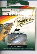 Cormoran Con Carbon Profiline Karpfen Haken Vorfachhaken 0,30mm  Größe 2