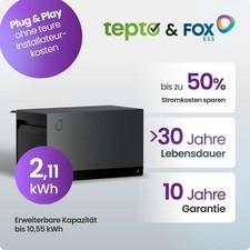 Solarspeicher 2,11 kWh FoxEss Avocado 22 Pro Batteriespeicher Balkonkraftwerke