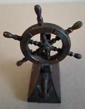 Steuerrad für einen Setzkasten aus Kupfer