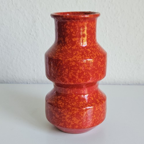 Vintage vase keramik rot - vintage,