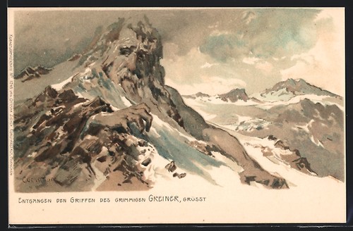 Künstler edward theodore - künstler-ak,