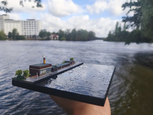 Kjk diorama 1250 hafen ca - diorama, 1:1250
