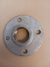 Gewindeflansch 1 1/2" Temperguss verz. Rohrflansch DN40 Innengewinde 1 1/2"  Neu