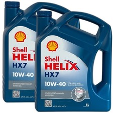 2x5 Liter Shell Helix HX7 10W-40 Motorenöl 10W40 Motoröl A3 B4 Fiat MB VW