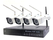 Videoüberwachungskit PNI House WiFi550 NVR 8 Kanäle 1080P und 4 drahtlose Außenk