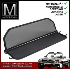 Windschott für Mercedes SL W107 R107 windshield wind deflector 107 NEU schwarz
