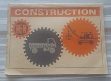 Construction Metallbaukästen DDR Anleitung/Beschreibung