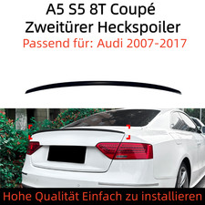 Heckspoiler für Audi S5 A5 8T Coupé 2007-2017 Sport Optik Schwarz Glanz Lippe DE
